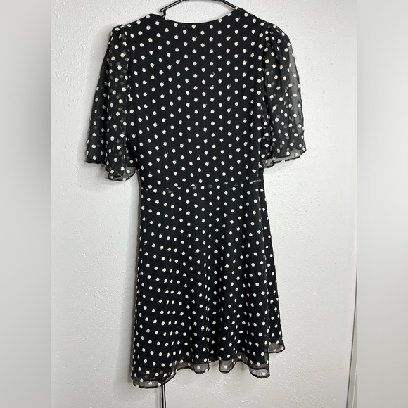 Alice and Olivia Sandra Embroidered Wrap Dress 6 - Picture 5 of 5